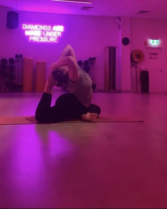 Blare, yoga teacher